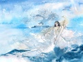 清风拂罗裙，素手起千音，镇魔曲新出的迦楼罗小姐姐殊音真的仙气十足，忍不住吸一口[心]　作者：＠何何舞